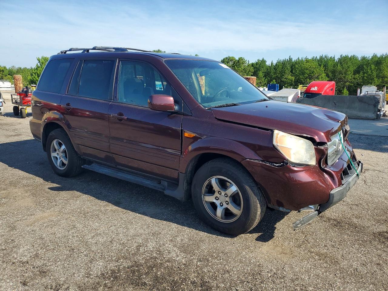 2008 Honda Pilot Se Бордовый vin: 5FNYF18358B004175