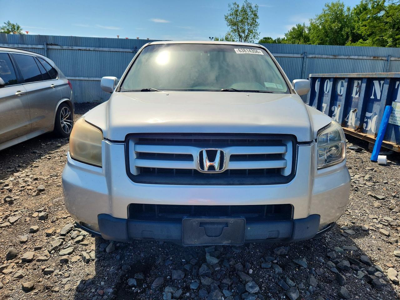 2008 Honda Pilot Se Silver vin: 5FNYF18368B032518