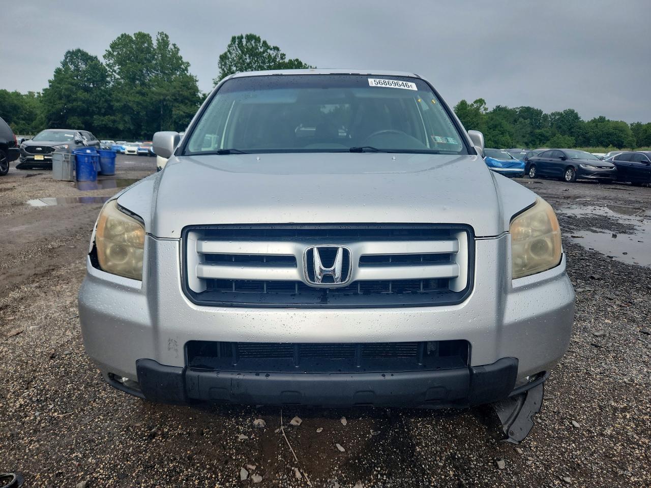 2008 Honda Pilot Se Silver vin: 5FNYF18378B034035