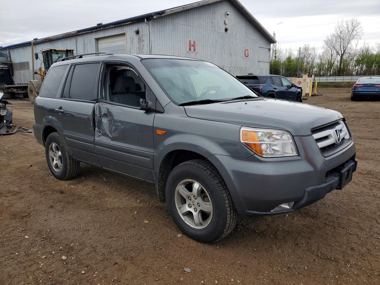 2008 Honda Pilot Se Gray vin: 5FNYF18388B500426