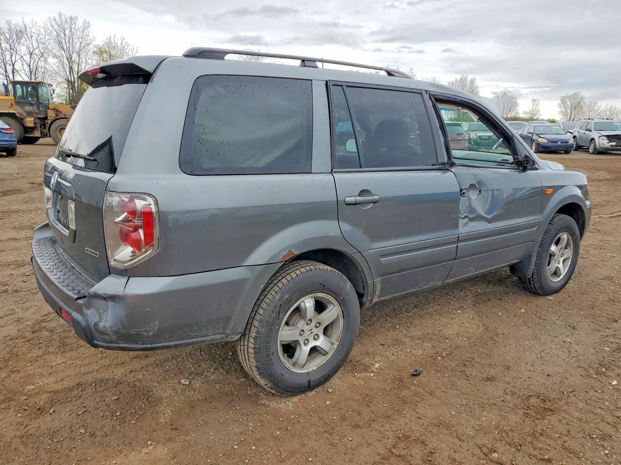 2008 Honda Pilot Se Gray vin: 5FNYF18388B500426