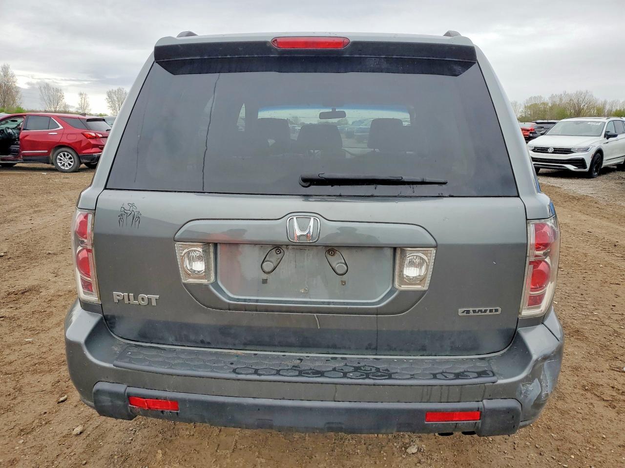 2008 Honda Pilot Se Gray vin: 5FNYF18388B500426