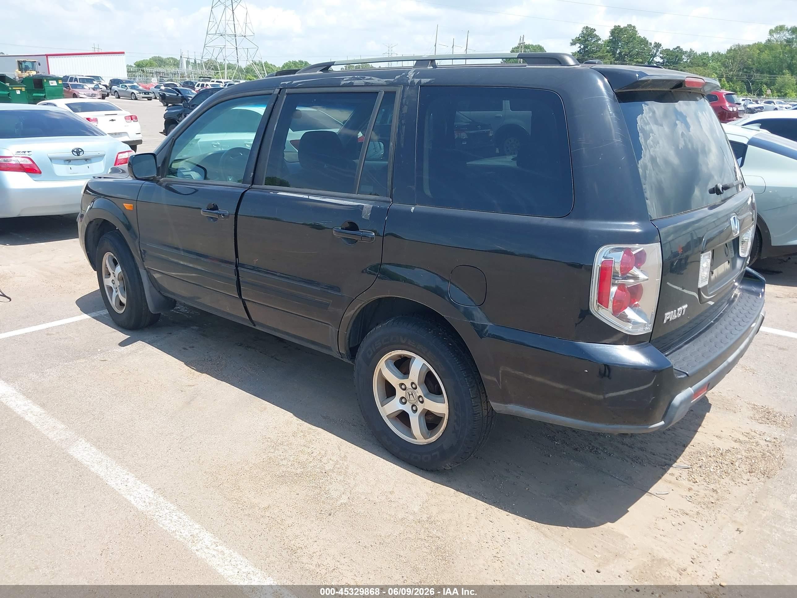 2008 Honda Pilot Se Black vin: 5FNYF18398B010500