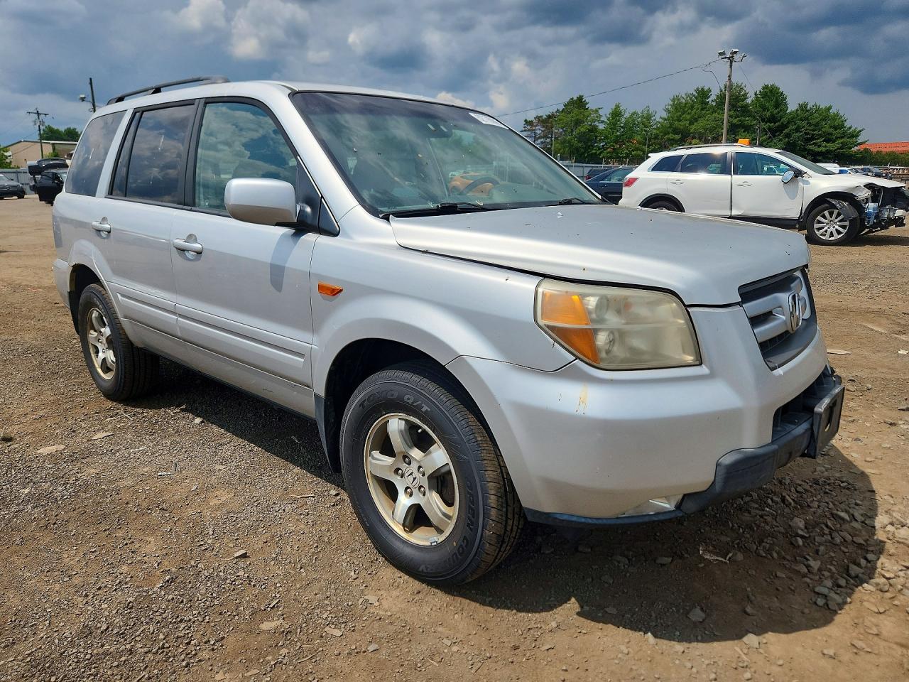 2008 Honda Pilot Se Silver vin: 5FNYF183X8B009422