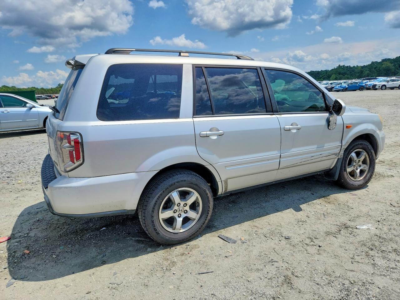 2006 Honda Pilot Ex Silver vin: 5FNYF18406B001495