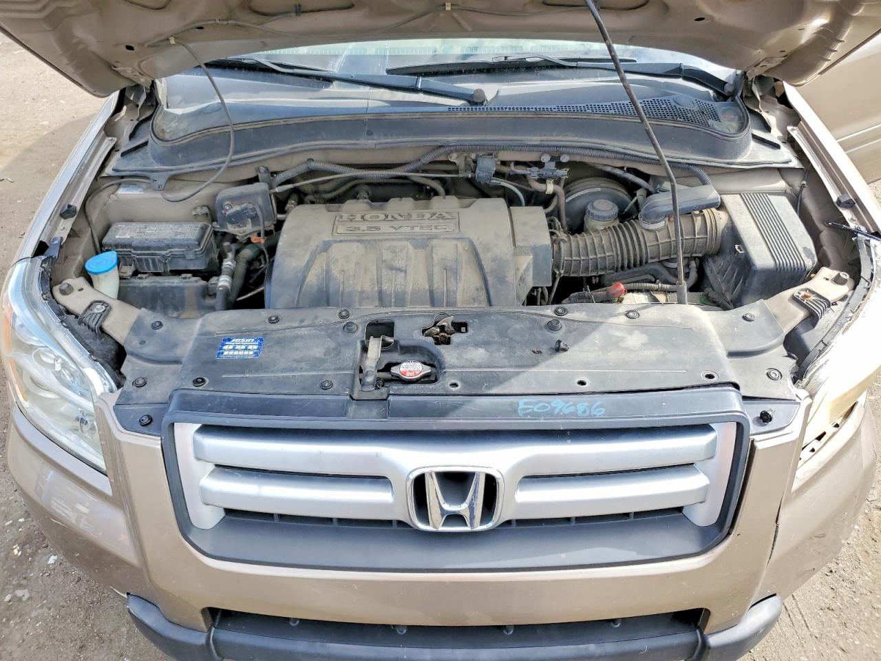 2006 Honda Pilot Ex Gold vin: 5FNYF18406B018376