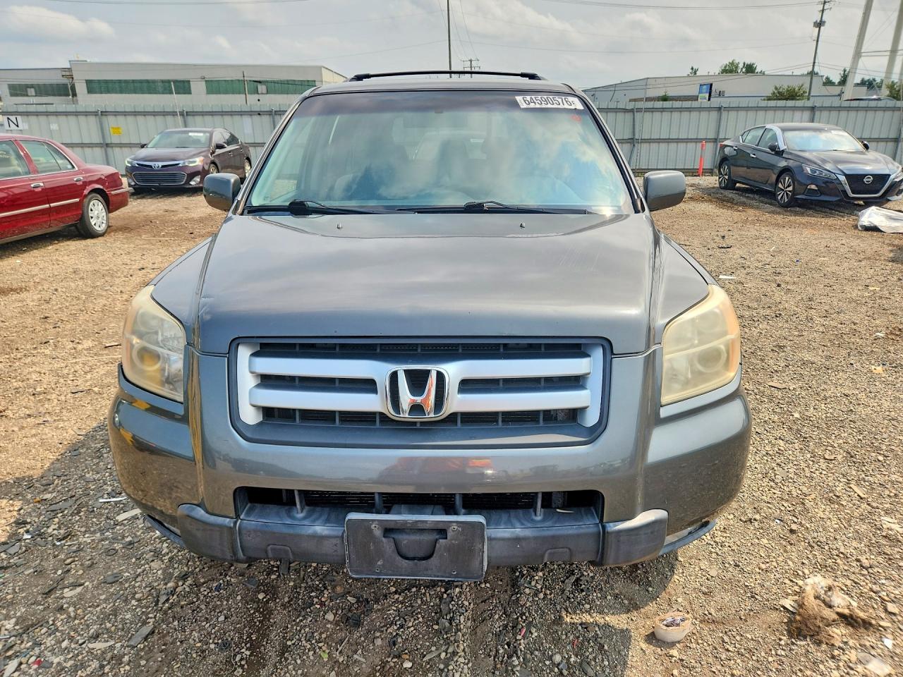 2007 Honda Pilot Ex Серый vin: 5FNYF18407B009999