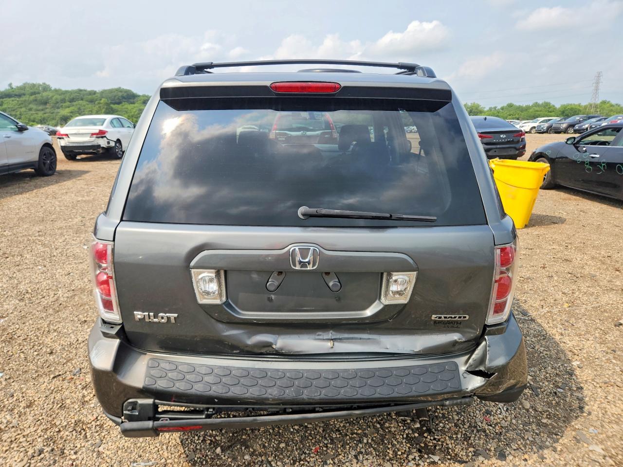 2007 Honda Pilot Ex Серый vin: 5FNYF18407B009999