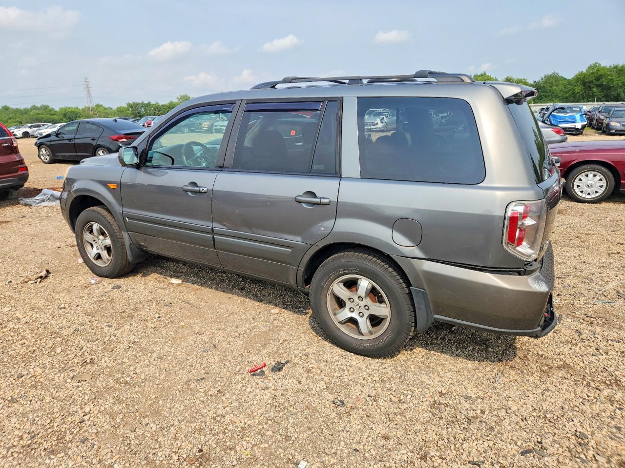 2007 Honda Pilot Ex Серый vin: 5FNYF18407B009999
