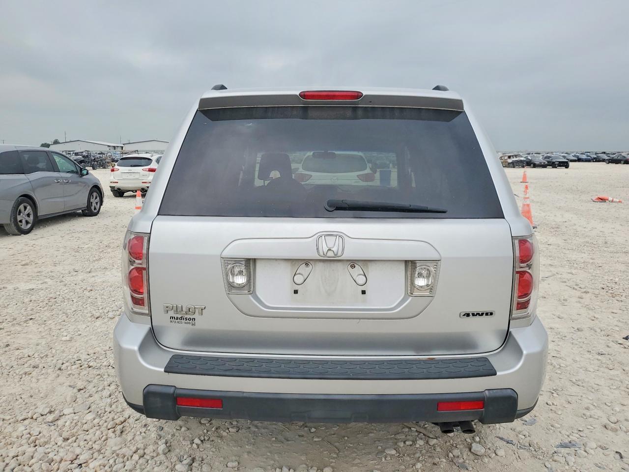 2007 Honda Pilot Ex Silver vin: 5FNYF18417B020610