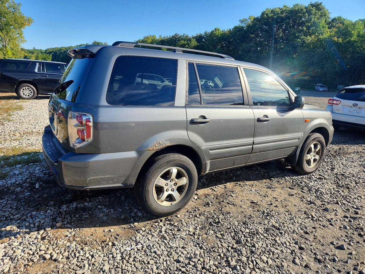 2007 Honda Pilot Ex Серый vin: 5FNYF18417B032286