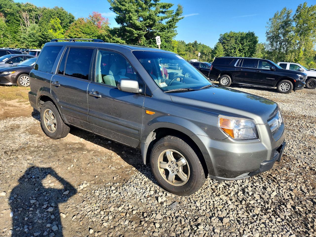 2007 Honda Pilot Ex Серый vin: 5FNYF18417B032286
