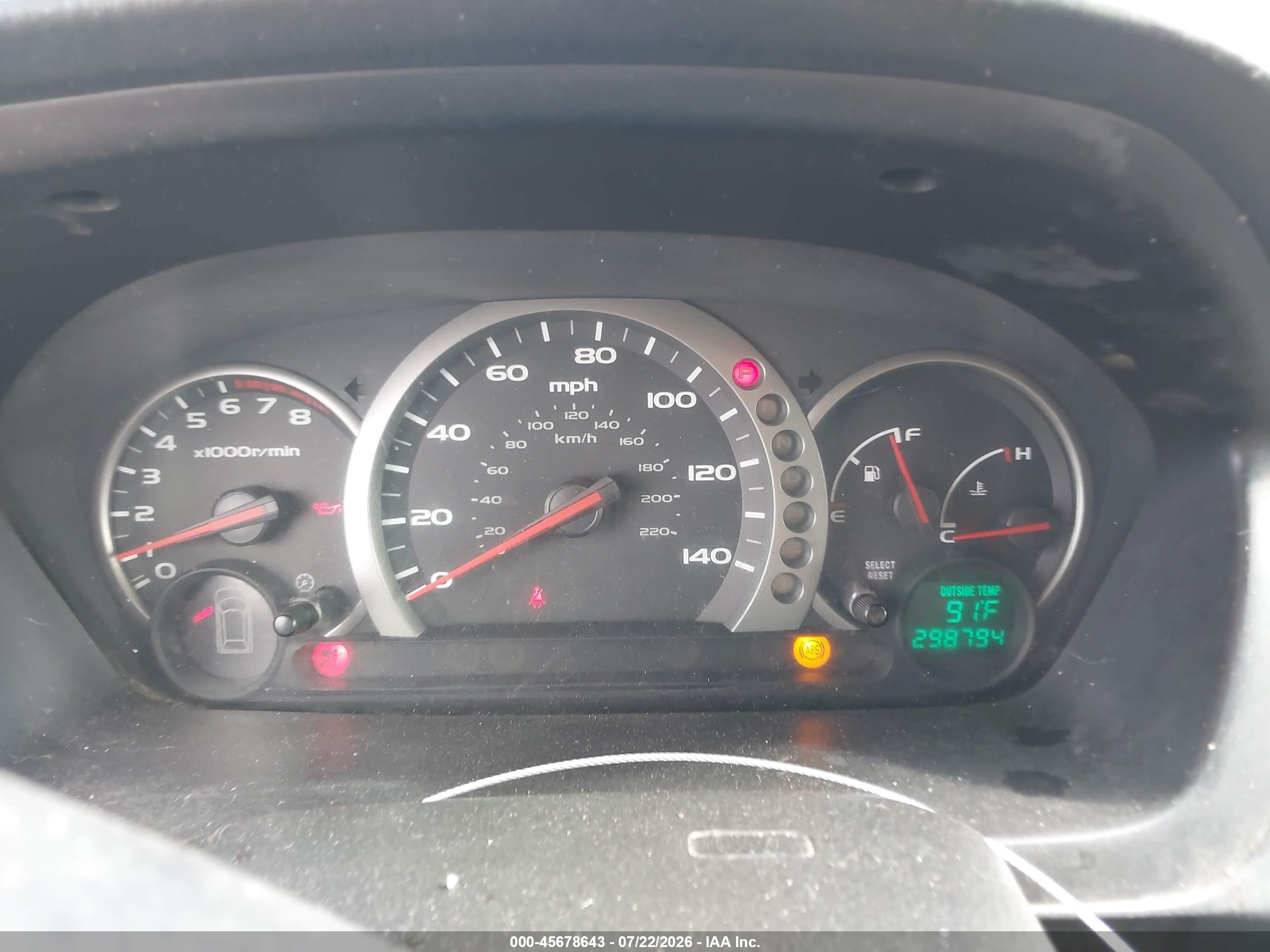 2005 Honda Pilot Ex Silver vin: 5FNYF18425B066766