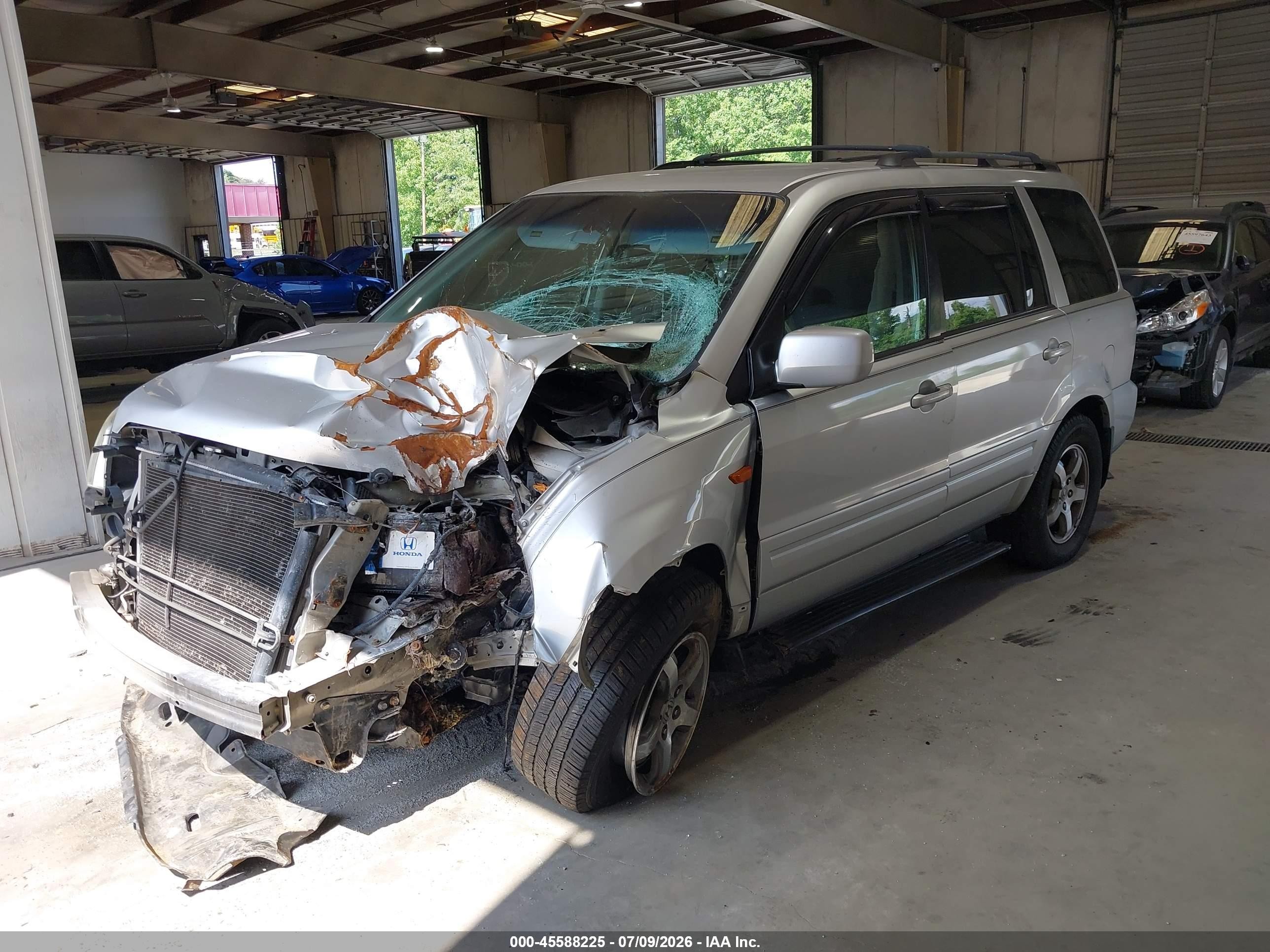 2006 Honda Pilot Ex Серебряный vin: 5FNYF18426B013213