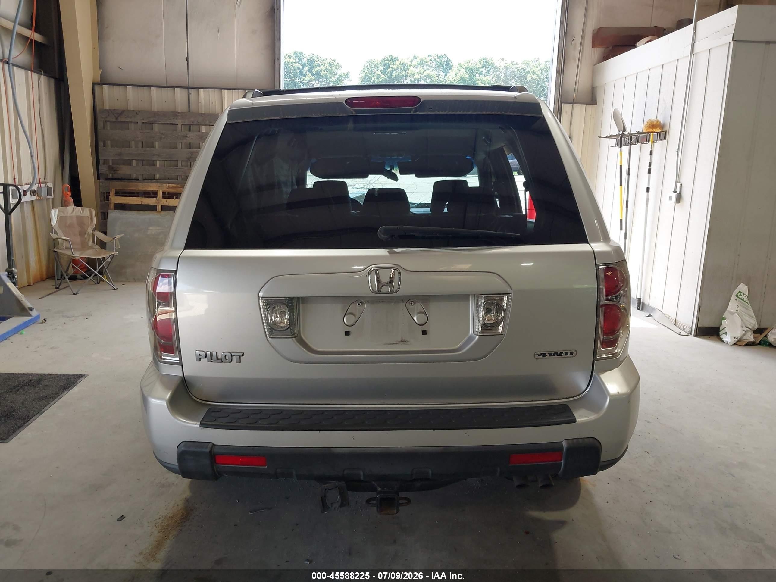 2006 Honda Pilot Ex Серебряный vin: 5FNYF18426B013213