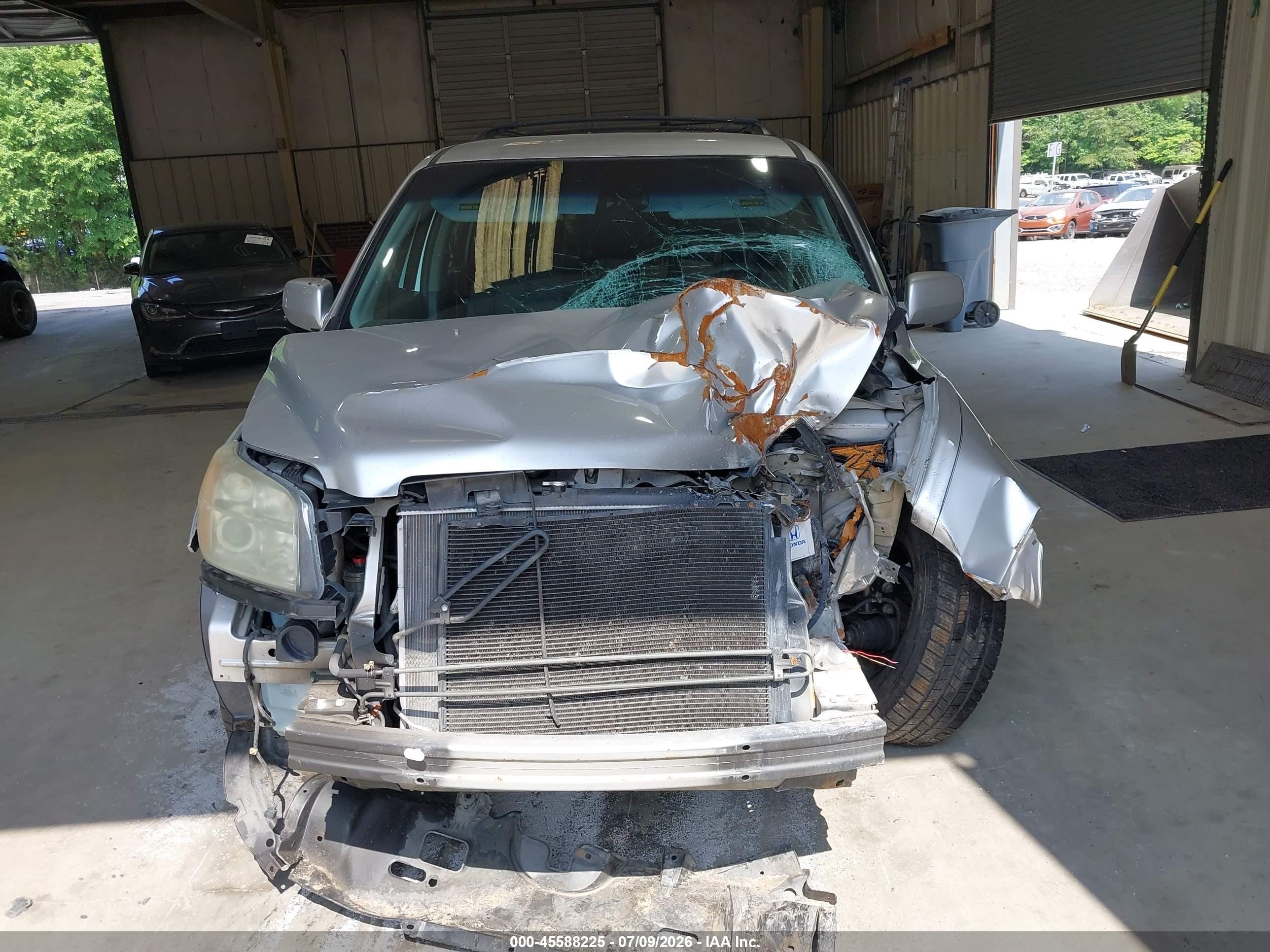 2006 Honda Pilot Ex Серебряный vin: 5FNYF18426B013213