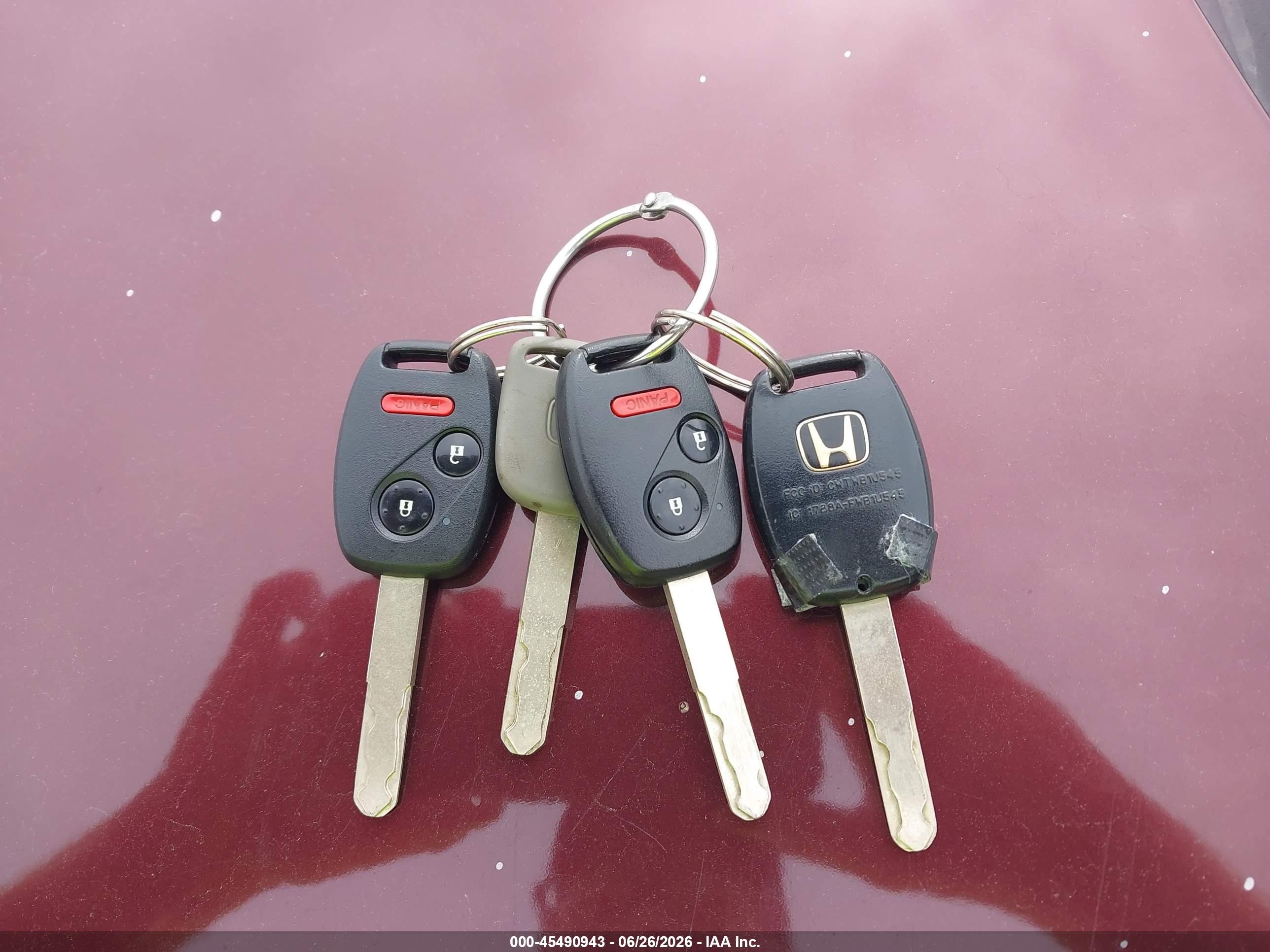 2007 Honda Pilot Ex Burgundy vin: 5FNYF18427B024018