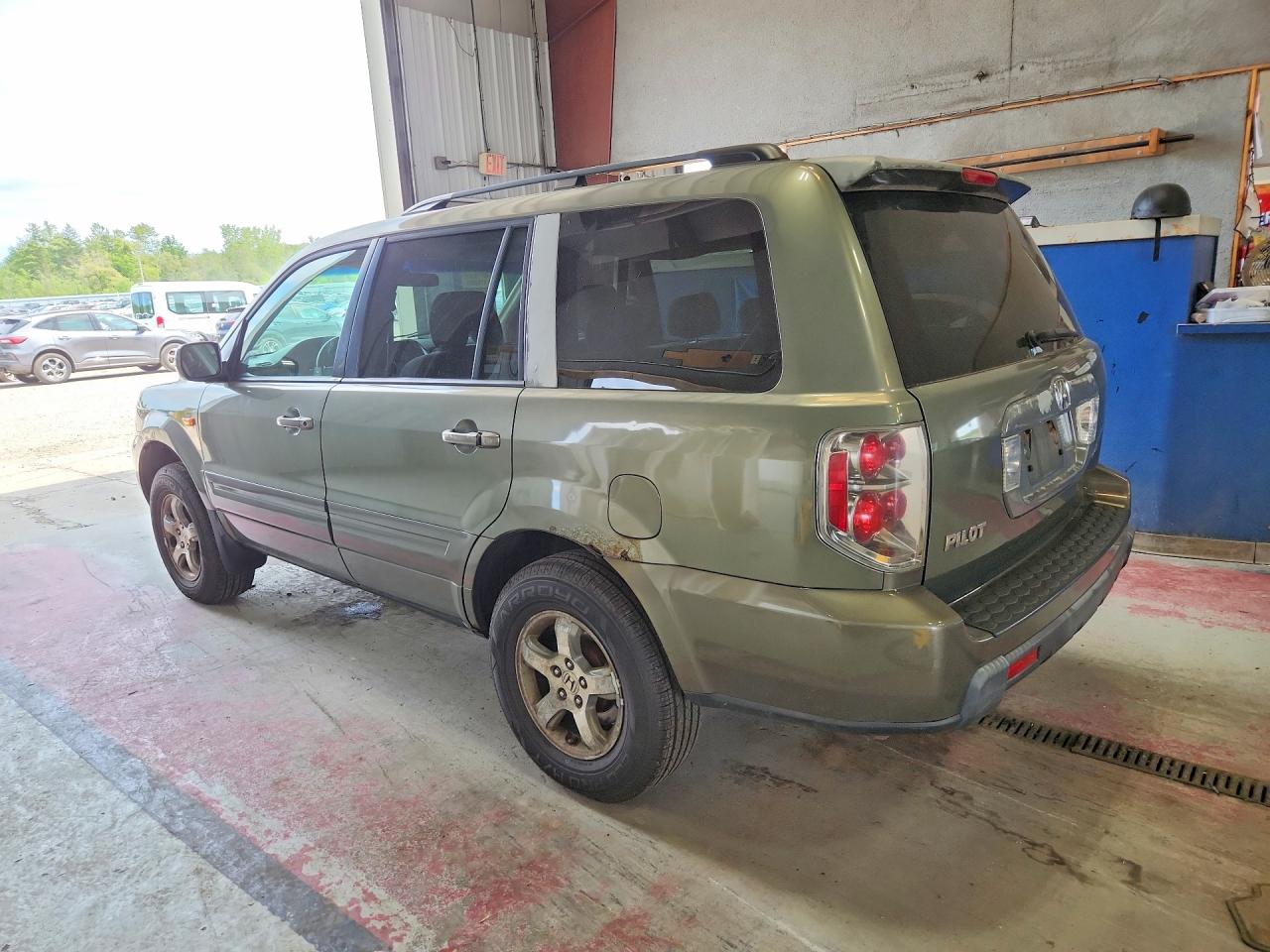 2008 Honda Pilot Ex Green vin: 5FNYF18428B028054