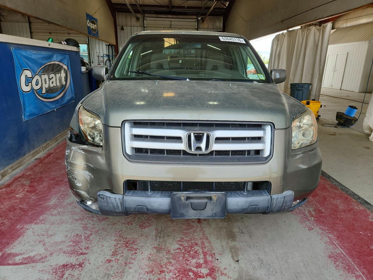 2008 Honda Pilot Ex Green vin: 5FNYF18428B028054