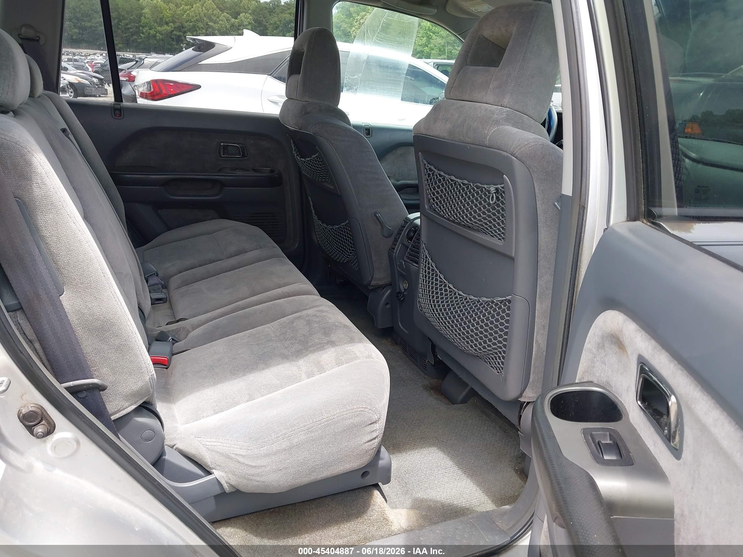 2005 Honda Pilot Ex Silver vin: 5FNYF18435B025305