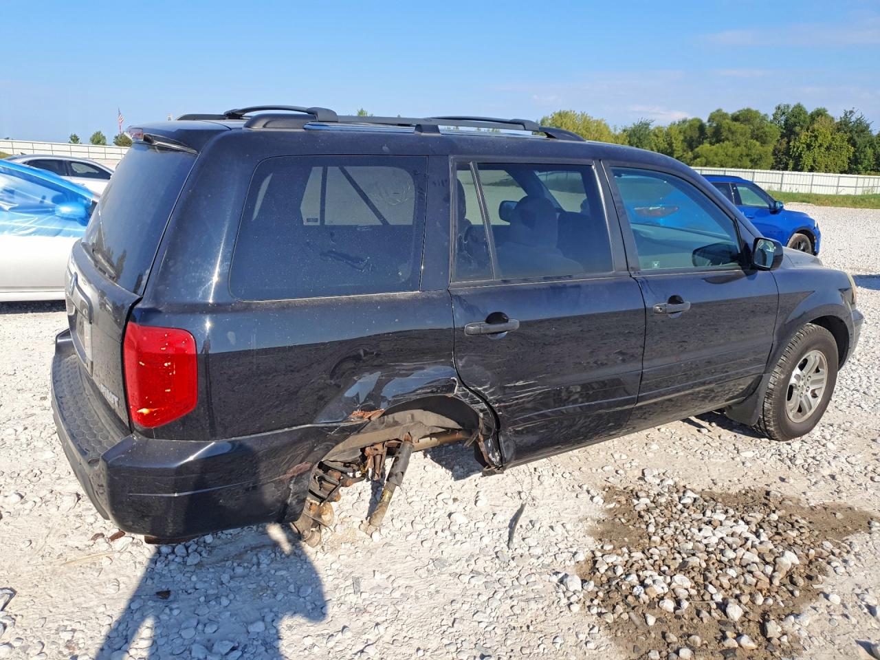 2005 Honda Pilot Ex Black vin: 5FNYF18435B059535