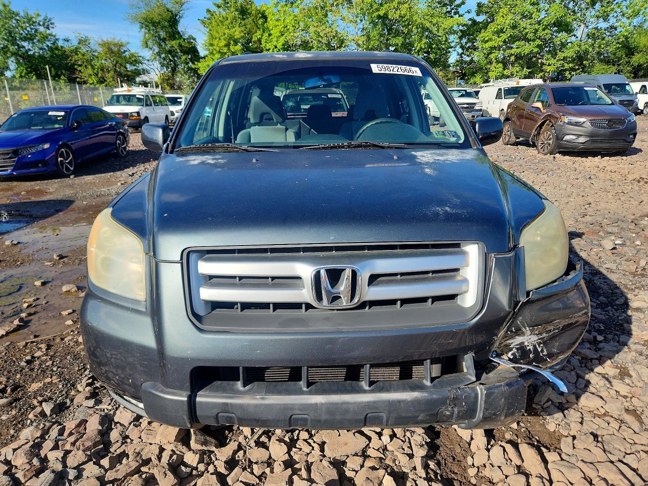 2006 Honda Pilot Ex Charcoal vin: 5FNYF18436B006089