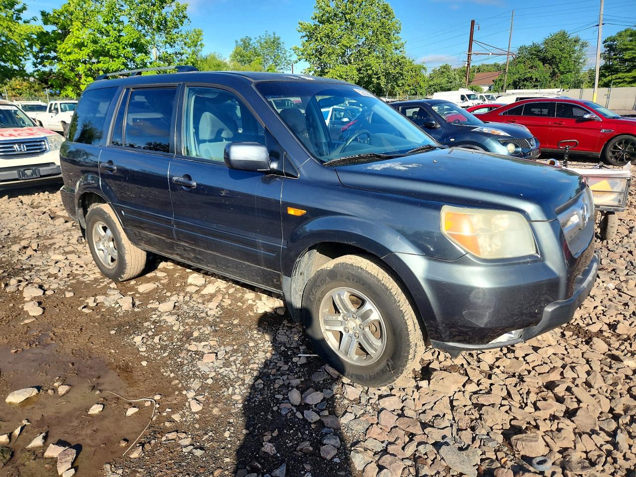 2006 Honda Pilot Ex Charcoal vin: 5FNYF18436B006089