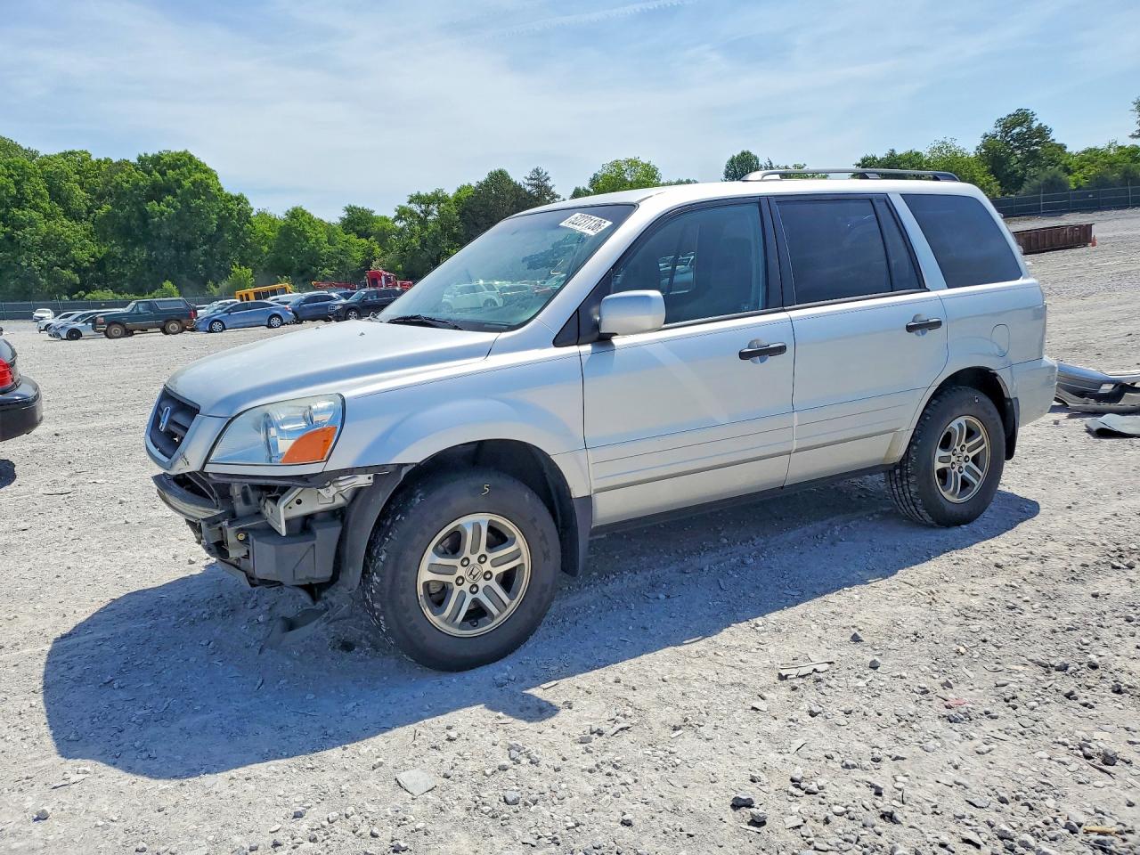 2005 Honda Pilot Ex Серебряный vin: 5FNYF18445B008478