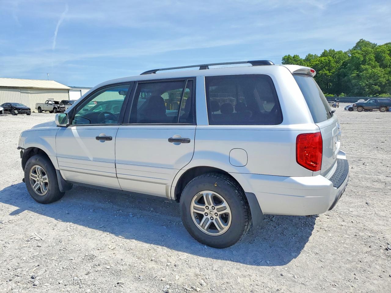 2005 Honda Pilot Ex Silver vin: 5FNYF18445B008478
