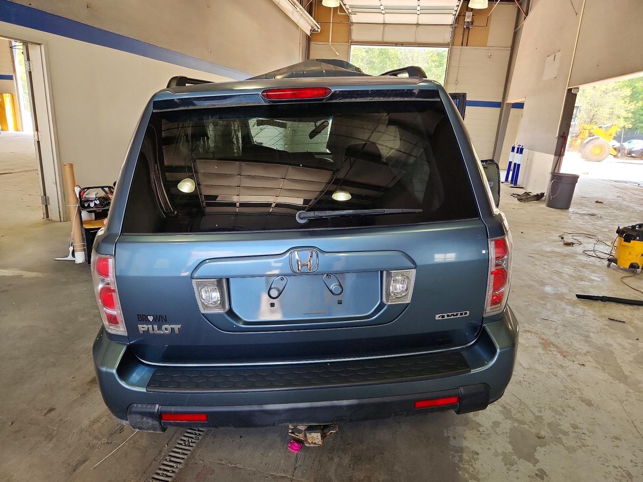 2006 Honda Pilot Ex Blue vin: 5FNYF18446B014170