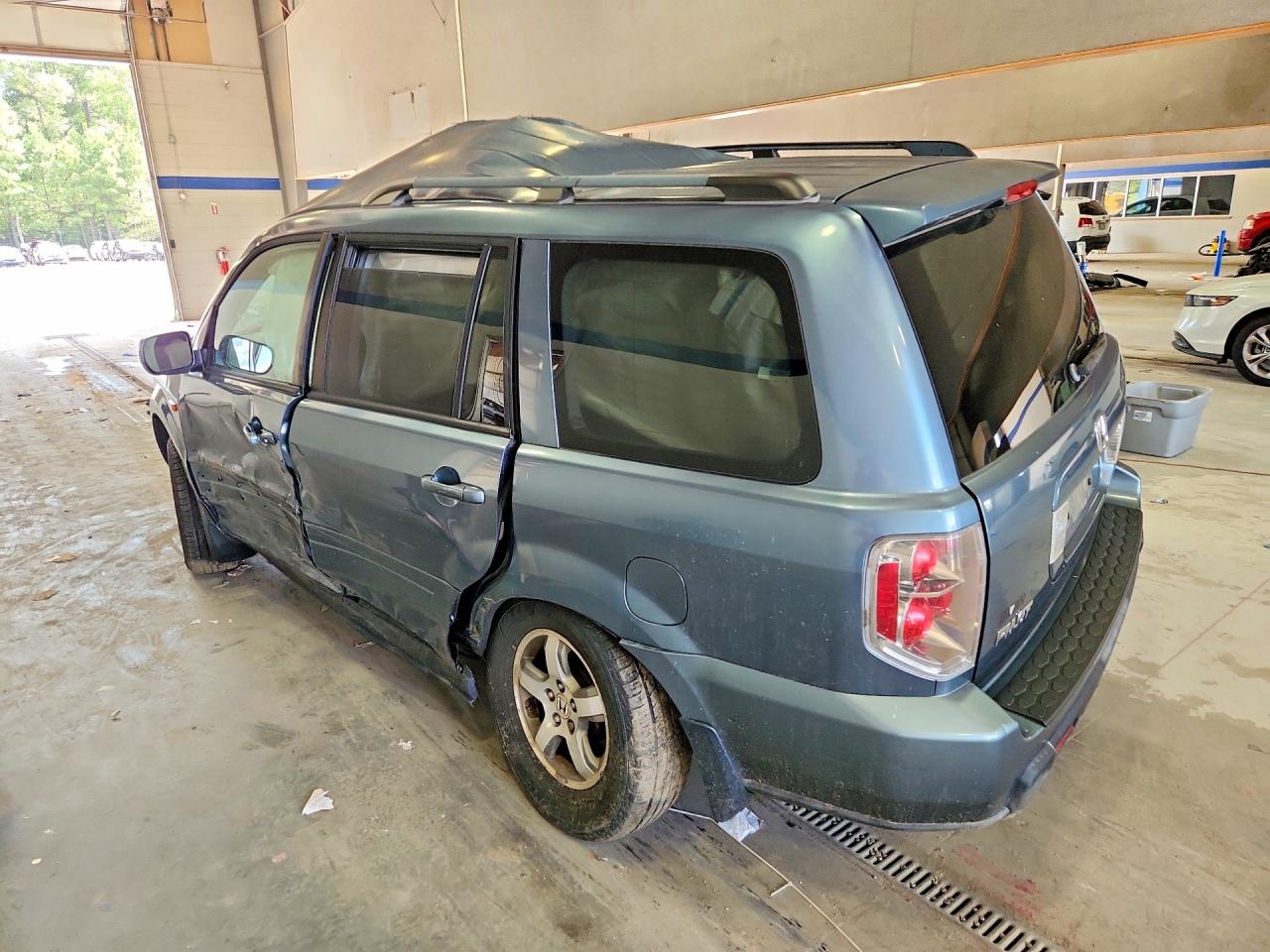 2006 Honda Pilot Ex Blue vin: 5FNYF18446B014170