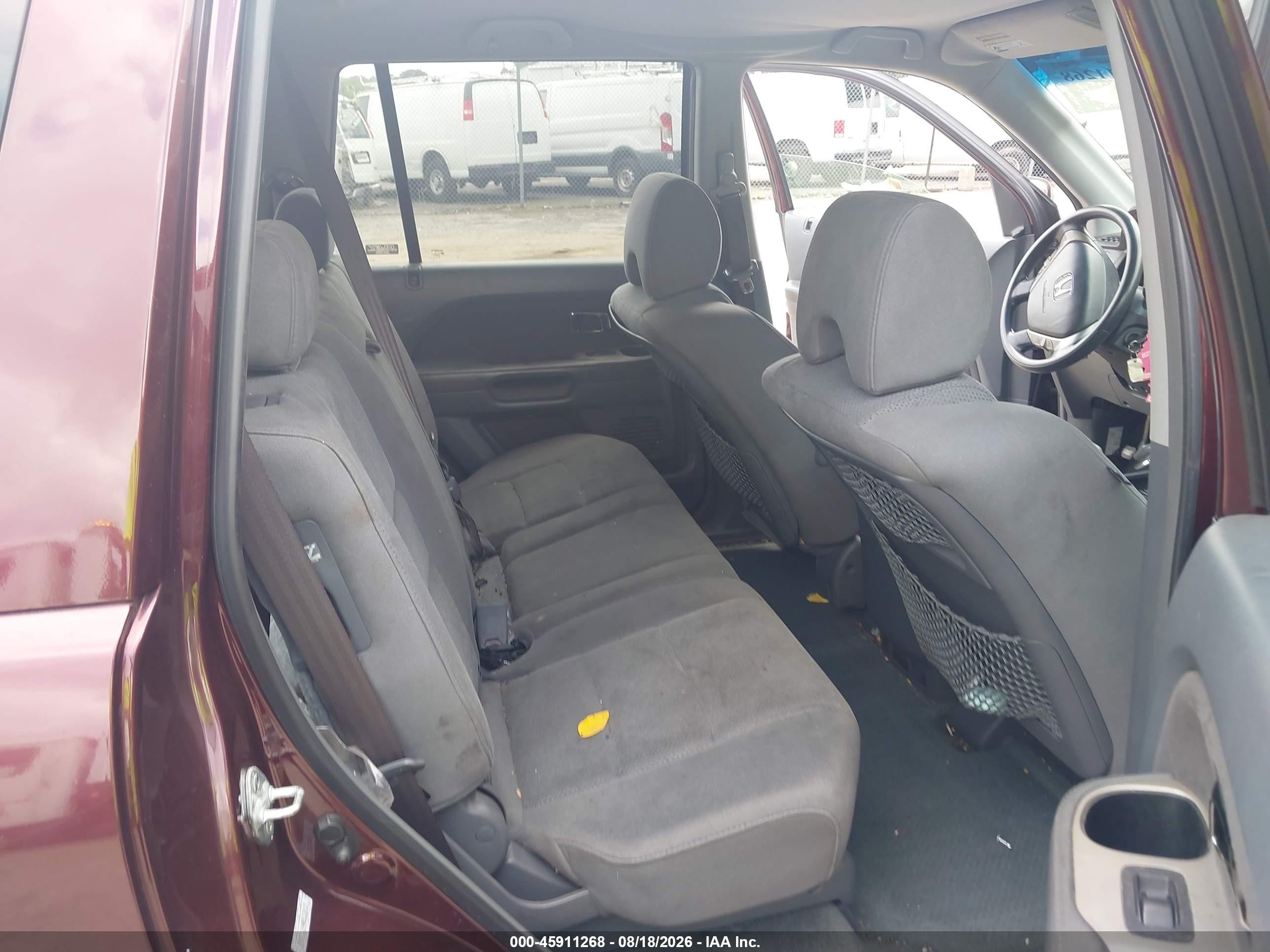 2008 Honda Pilot Ex Burgundy vin: 5FNYF18448B025415