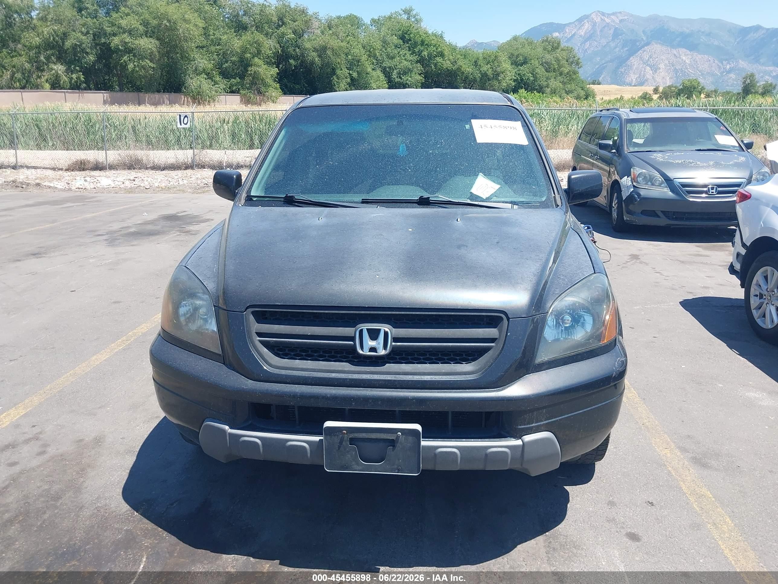 2005 Honda Pilot Ex Black vin: 5FNYF18455B042929
