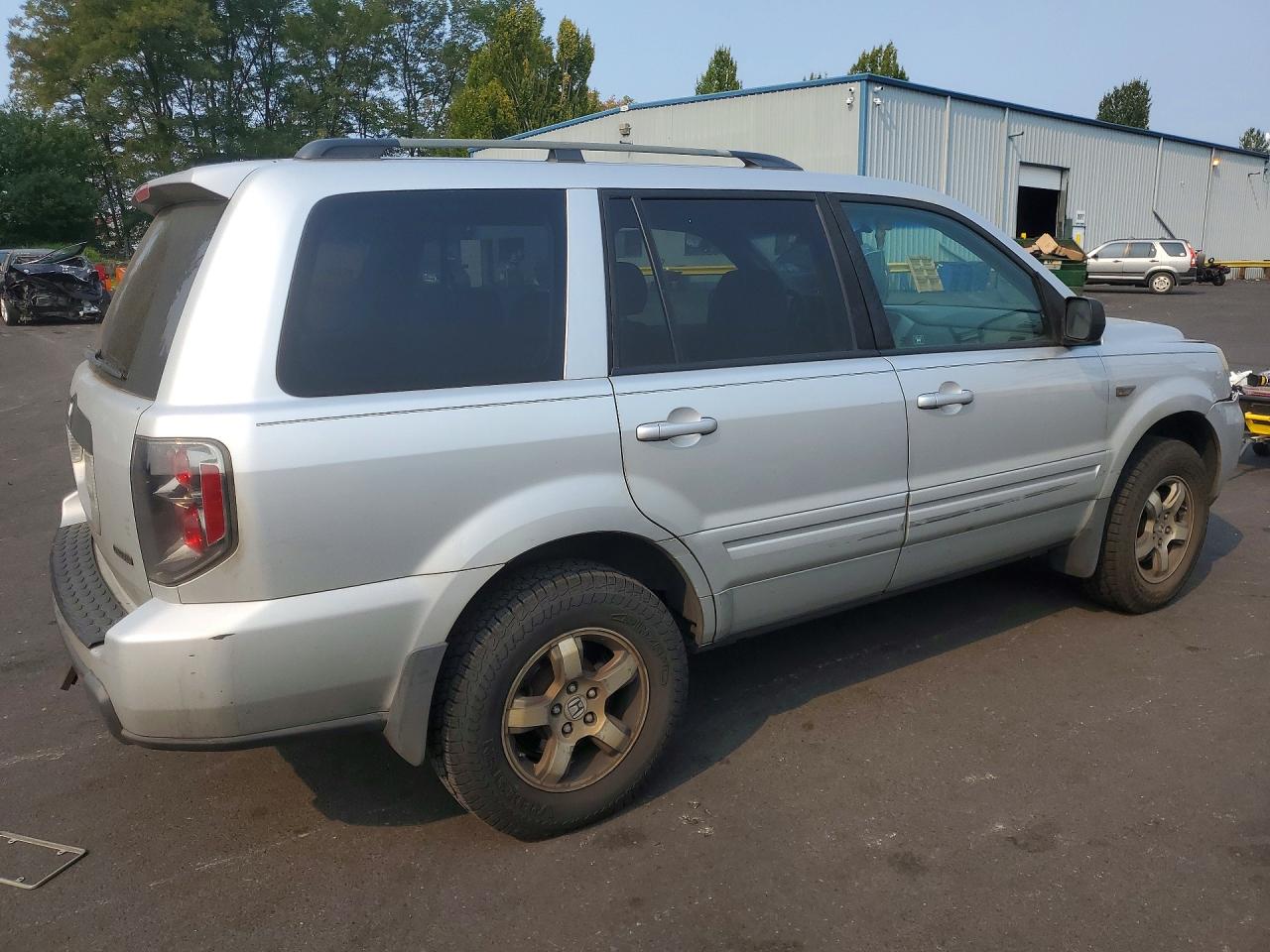 2006 Honda Pilot Ex Silver vin: 5FNYF18456B005560
