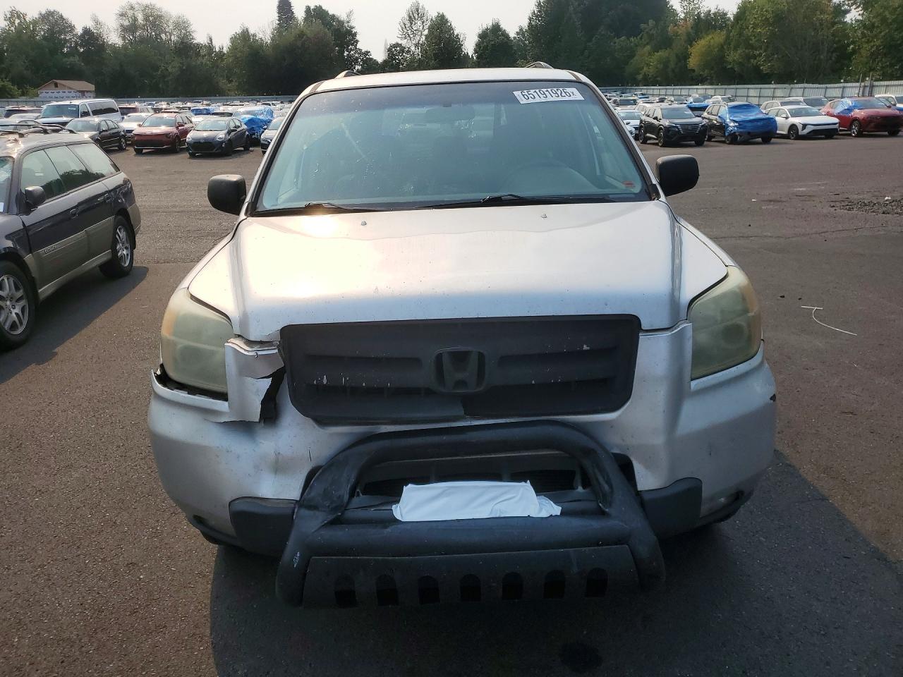 2006 Honda Pilot Ex Silver vin: 5FNYF18456B005560