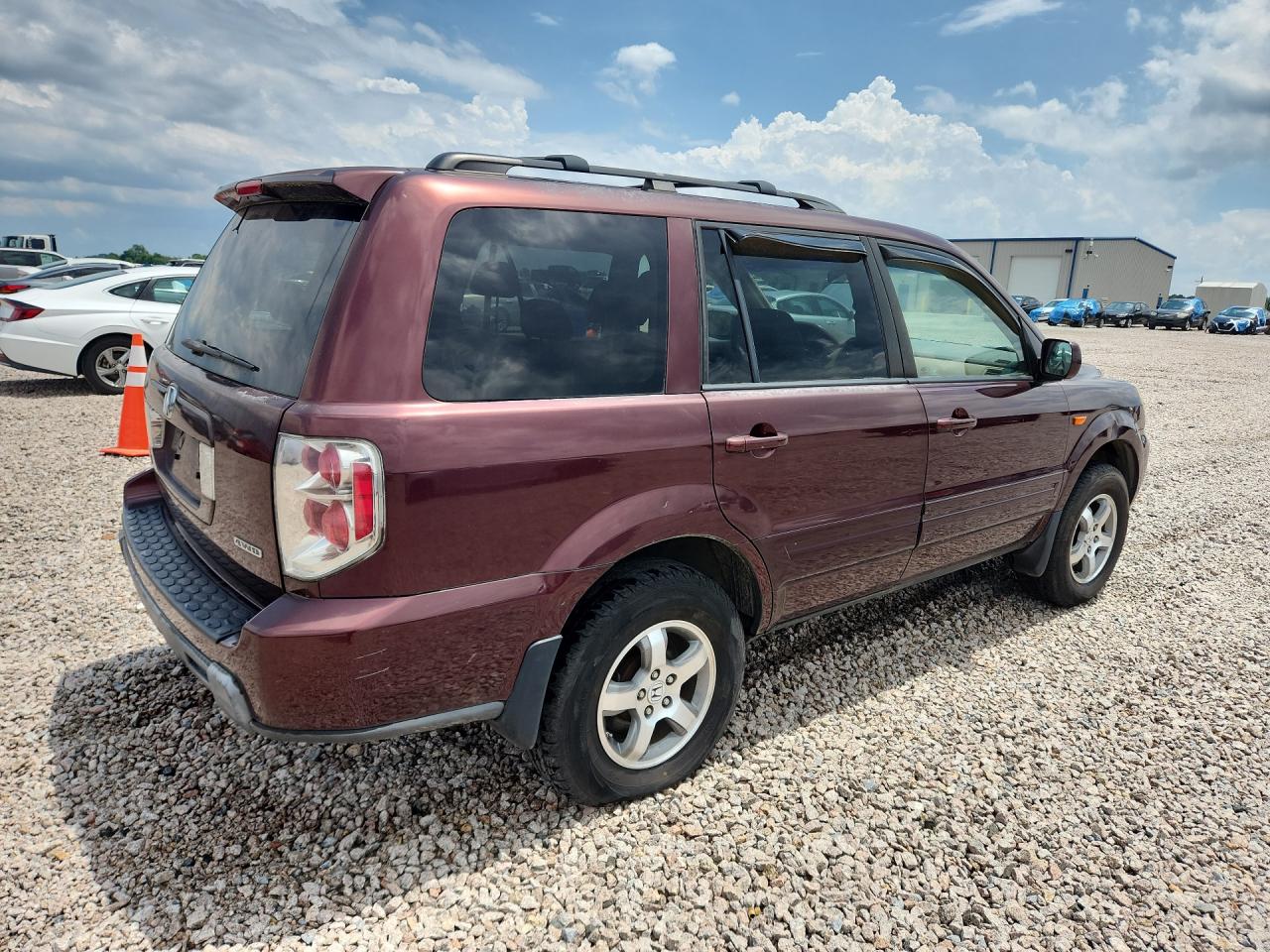 2008 Honda Pilot Ex Burgundy vin: 5FNYF18458B041512
