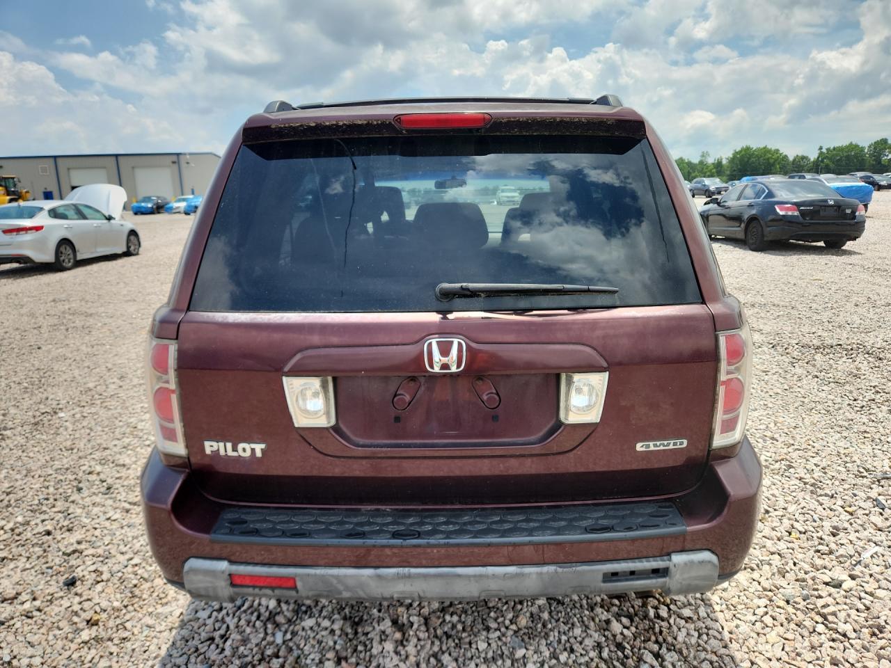 2008 Honda Pilot Ex Burgundy vin: 5FNYF18458B041512