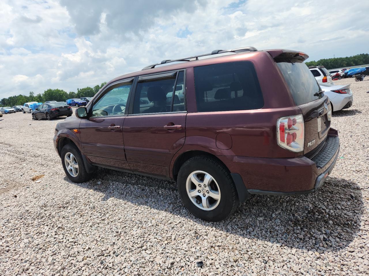 2008 Honda Pilot Ex Burgundy vin: 5FNYF18458B041512