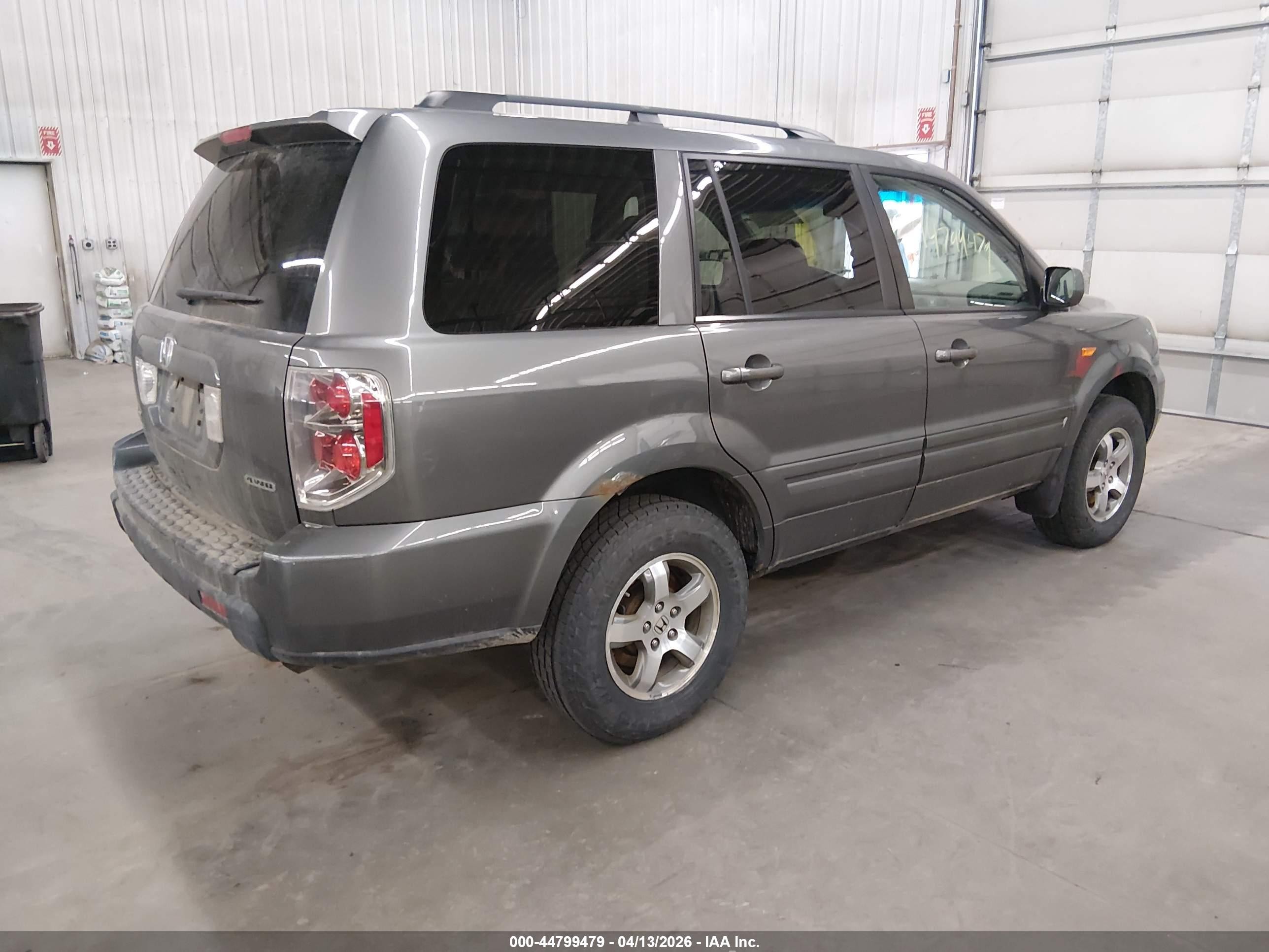 2008 Honda Pilot Ex Серый vin: 5FNYF18458B051392