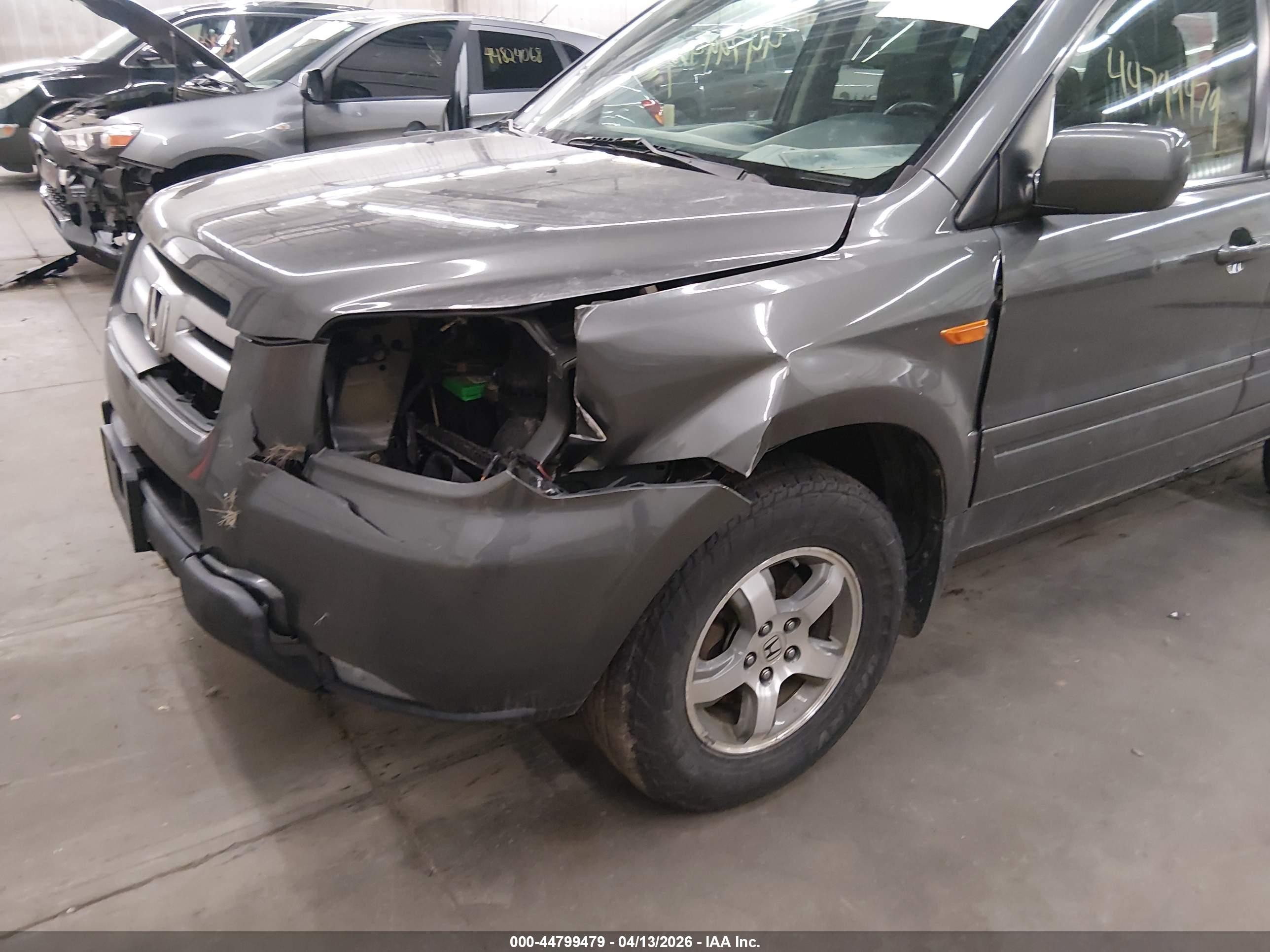2008 Honda Pilot Ex Серый vin: 5FNYF18458B051392