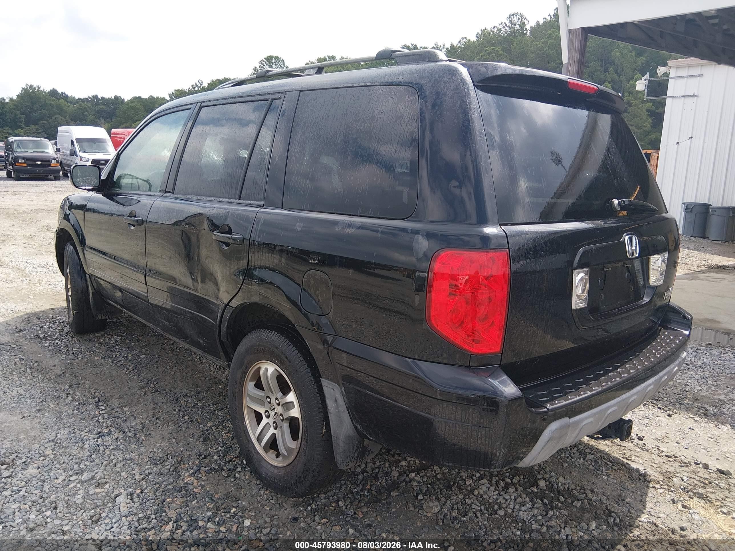 2004 Honda Pilot Ex Black vin: 5FNYF18464B004110