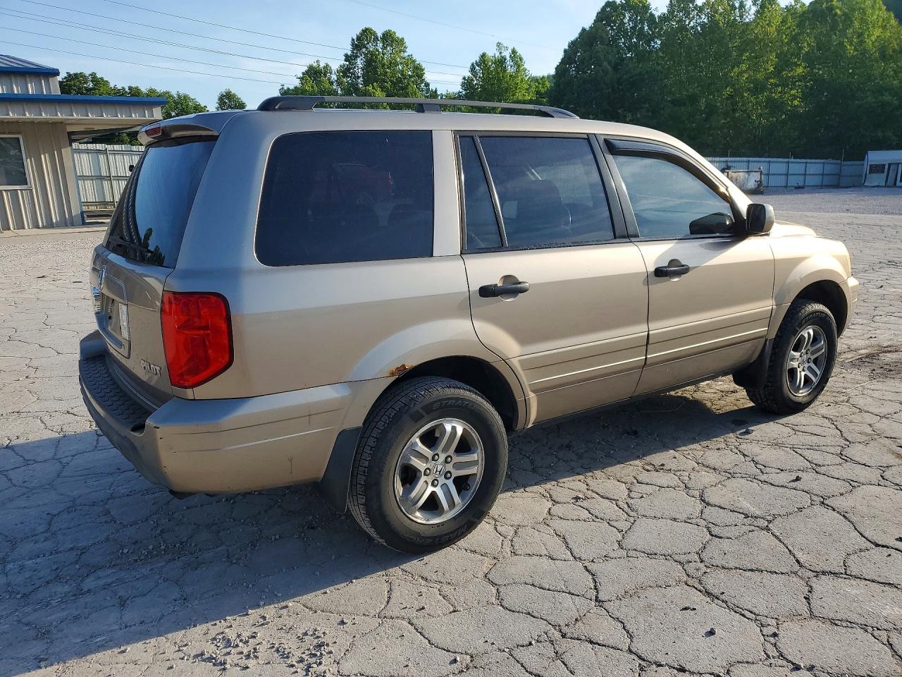 2005 Honda Pilot Ex Gold vin: 5FNYF18465B027047