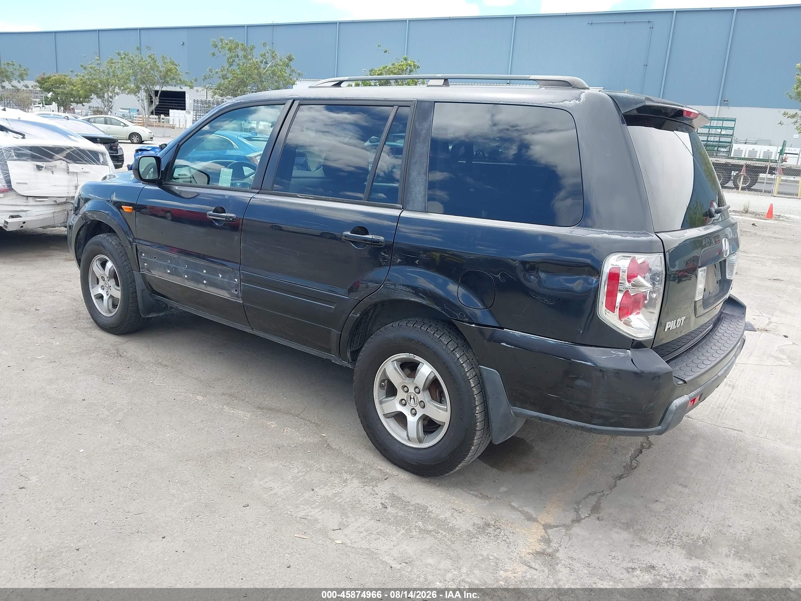 2006 Honda Pilot Ex Black vin: 5FNYF18466B006992