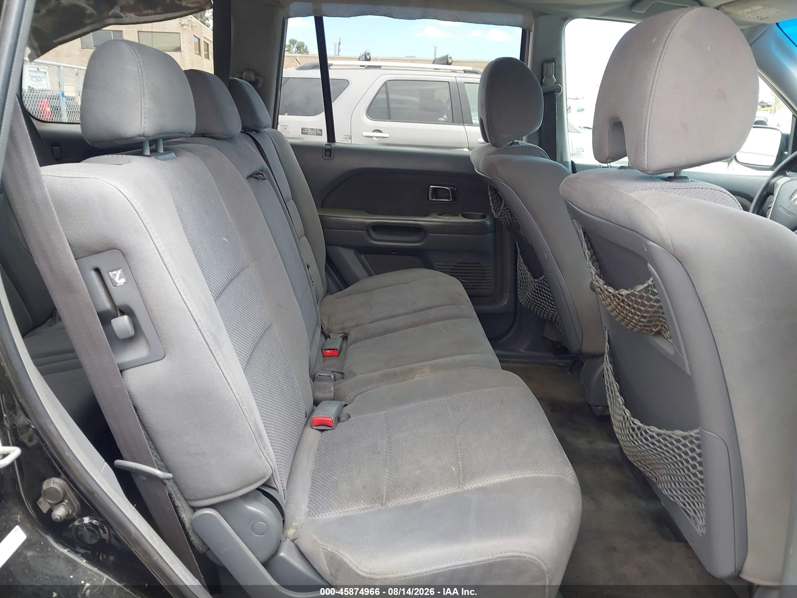 2006 Honda Pilot Ex Black vin: 5FNYF18466B006992