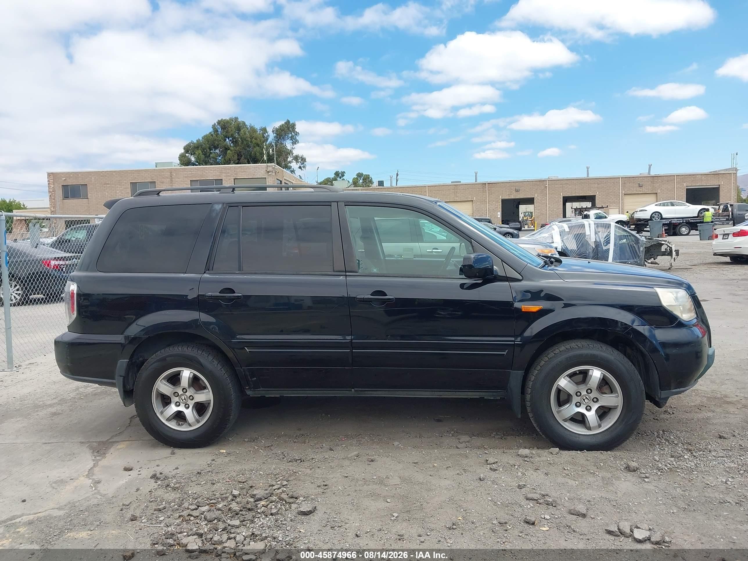 2006 Honda Pilot Ex Black vin: 5FNYF18466B006992