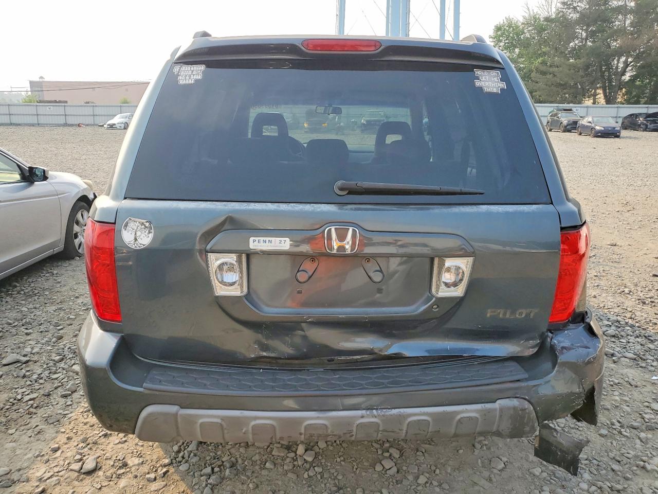 2004 Honda Pilot Ex Teal vin: 5FNYF18474B008117