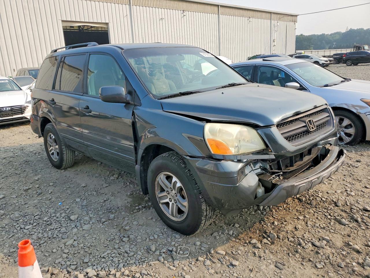 2004 Honda Pilot Ex Teal vin: 5FNYF18474B008117