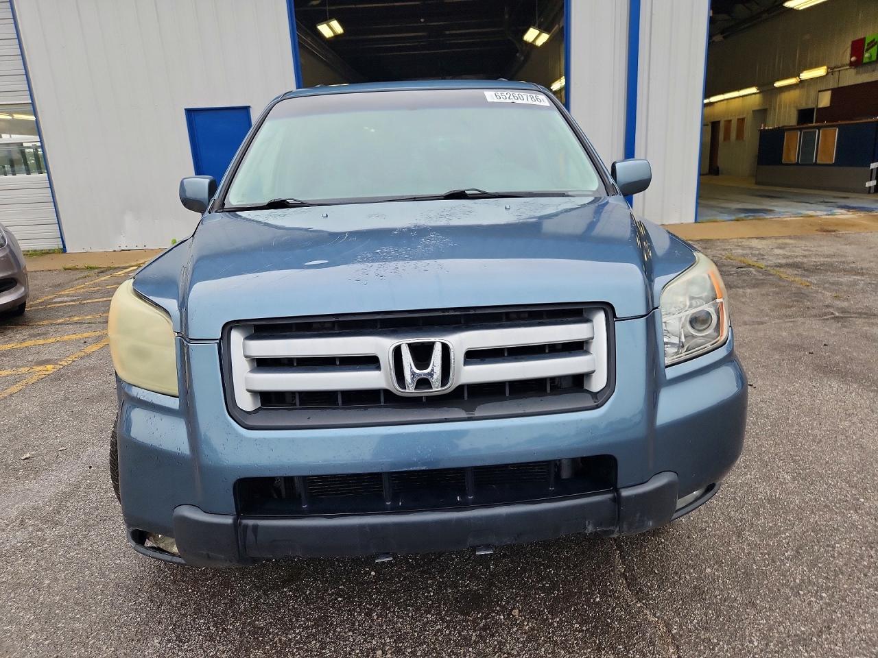 2007 Honda Pilot Ex Blue vin: 5FNYF18477B018246