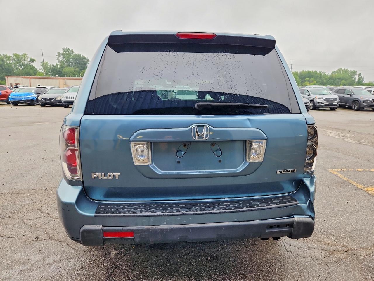2007 Honda Pilot Ex Blue vin: 5FNYF18477B018246