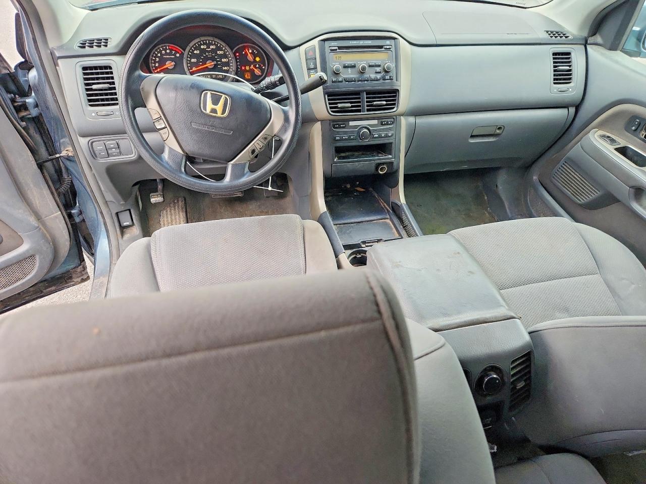 2007 Honda Pilot Ex Blue vin: 5FNYF18477B018246